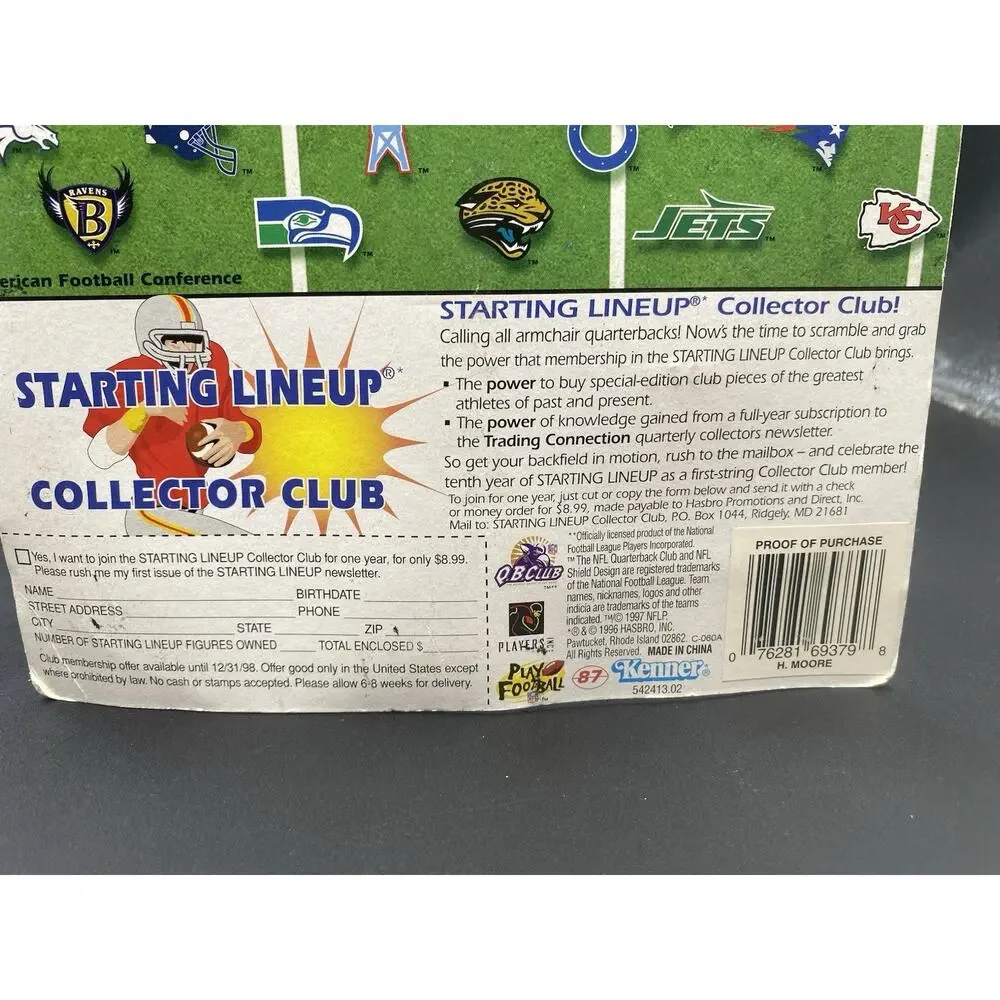 1997 Starting Lineup Action Figure with Card: Herman Moore - Detroit Lions